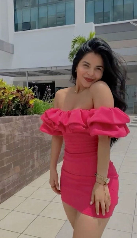 Cute Sheath Off The Shoulder Pink Satin Formal 8th Grade Homecoming Dresses Summer Middle School Hoco Dress Homecoming Outfits DH150
