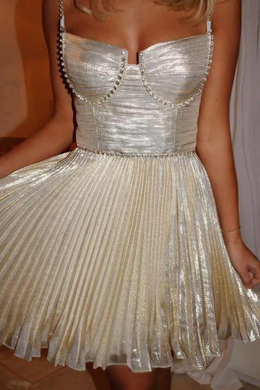 Fancy Short Hoco Dresses A line Spaghetti Straps Mini Formal 8th Grade Homecoming Dresses Summer Middle School Homecoming Outfits DH16