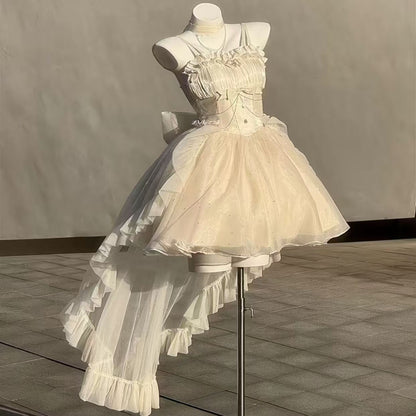Cute Ball Gown Spaghetti Straps Tulle Short Mini Formal 8th Grade Homecoming Dresses Middle School Cocktail Dress Hoco Outfits DH1616