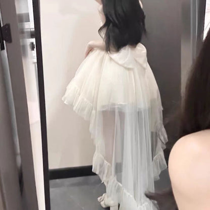 Cute Ball Gown Spaghetti Straps Tulle Short Mini Formal 8th Grade Homecoming Dresses Middle School Cocktail Dress Hoco Outfits DH1616