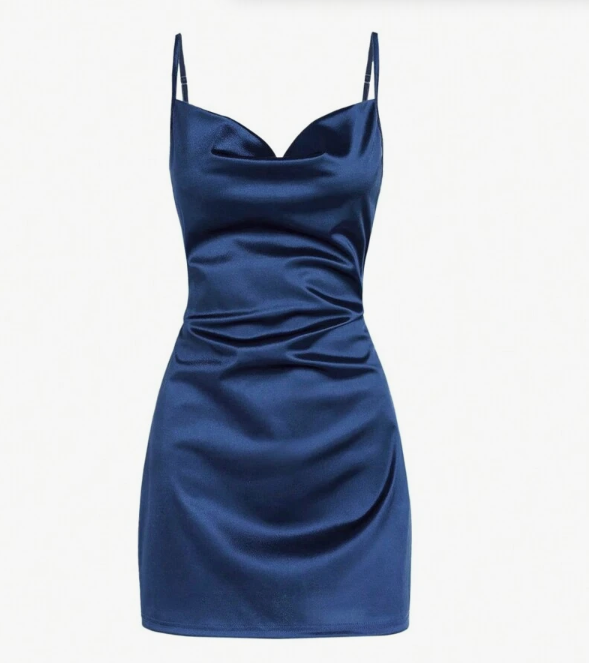 Classy Sheath Straps Blue Short Mini Formal 8th Grade Homecoming Dresses Middle School Hoco Court Dress 21st Birthday Dress Hoco Outfits DH1742