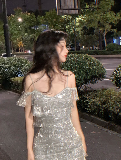 Sexy Sheath Spaghetti Straps Sequin Short Mini Formal 8th Grade Homecoming Dresses Middle School Hoco Court Dress 21st Birthday Dress Hoco Outfits DH1889