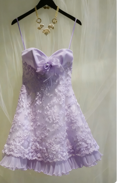 Cute A line Spaghetti Straps Short White Lace Formal 8th Grade Homecoming Dresses Middle School Short Cocktail Gowns Graduation Dress Hoco Outfits DH1893