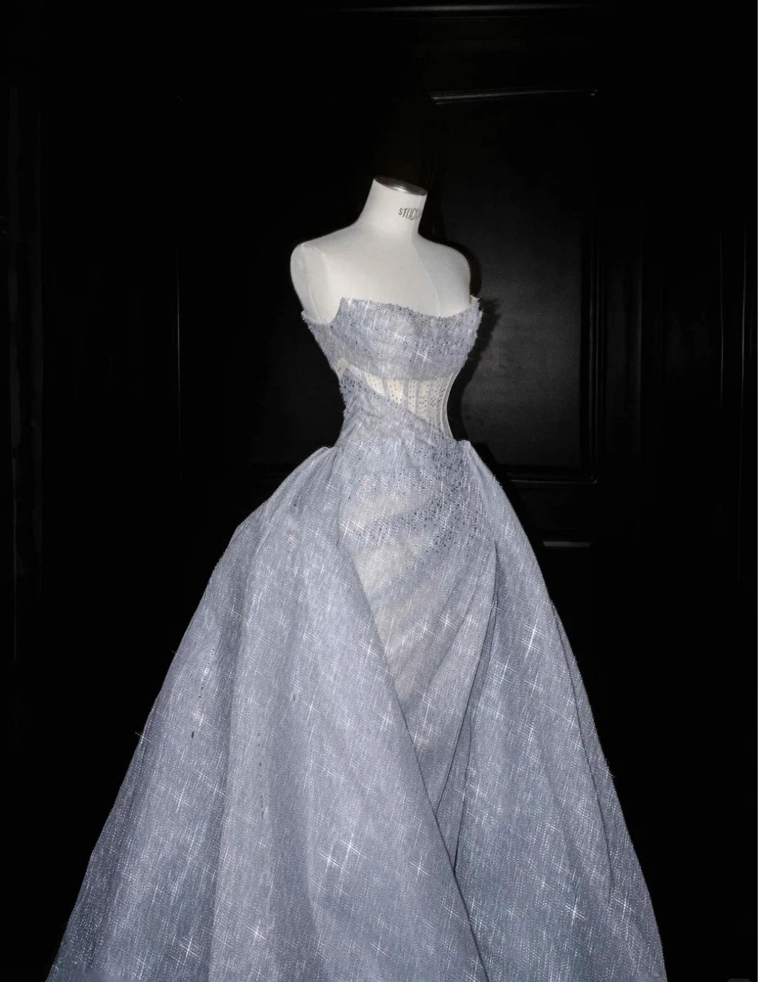 Sexy Mermaid Strapless Silver Gray Sequin Long Prom Dresses Party Dress 20th Birthday Outfits Graduation Dresses DH1896