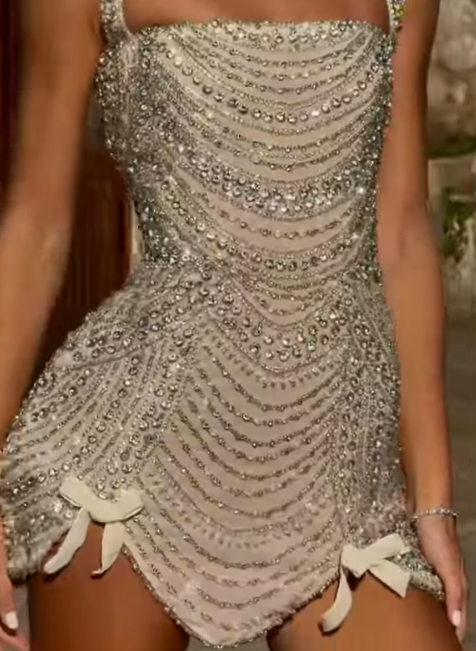 Sexy Sheath Square Champagne Beads Grad Dress Inspo Short Mini Formal 8th Grade Homecoming Dresses High School Hoco Court Dress Graduation Dress Cocktail Dress Birthday Outfits DH1922