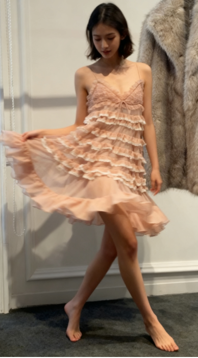 Pretty A Line Spaghetti Straps Blush Pink Lace Grad Dress Inspo Short Mini Formal 8th Grade Homecoming Dresses High School Hoco Court Dress Graduation Dress Cocktail Birthday Outfits DH1926