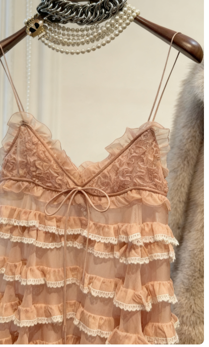 Pretty A Line Spaghetti Straps Blush Pink Lace Grad Dress Inspo Short Mini Formal 8th Grade Homecoming Dresses High School Hoco Court Dress Graduation Dress Cocktail Birthday Outfits DH1926