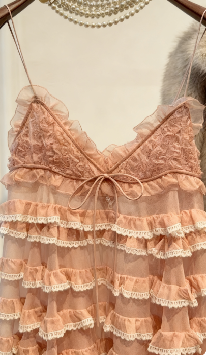 Pretty A Line Spaghetti Straps Blush Pink Lace Grad Dress Inspo Short Mini Formal 8th Grade Homecoming Dresses High School Hoco Court Dress Graduation Dress Cocktail Birthday Outfits DH1926