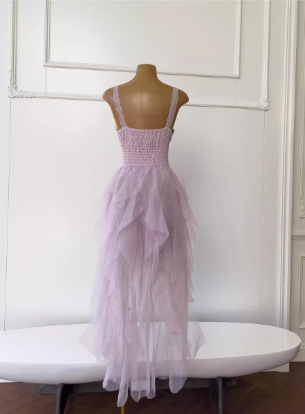 Cute A line Straps Tulle Pink Layers Short Mini Formal 8th Grade Homecoming Dresses Middle School Short Cocktail Dress Hoco Outfits DH1991