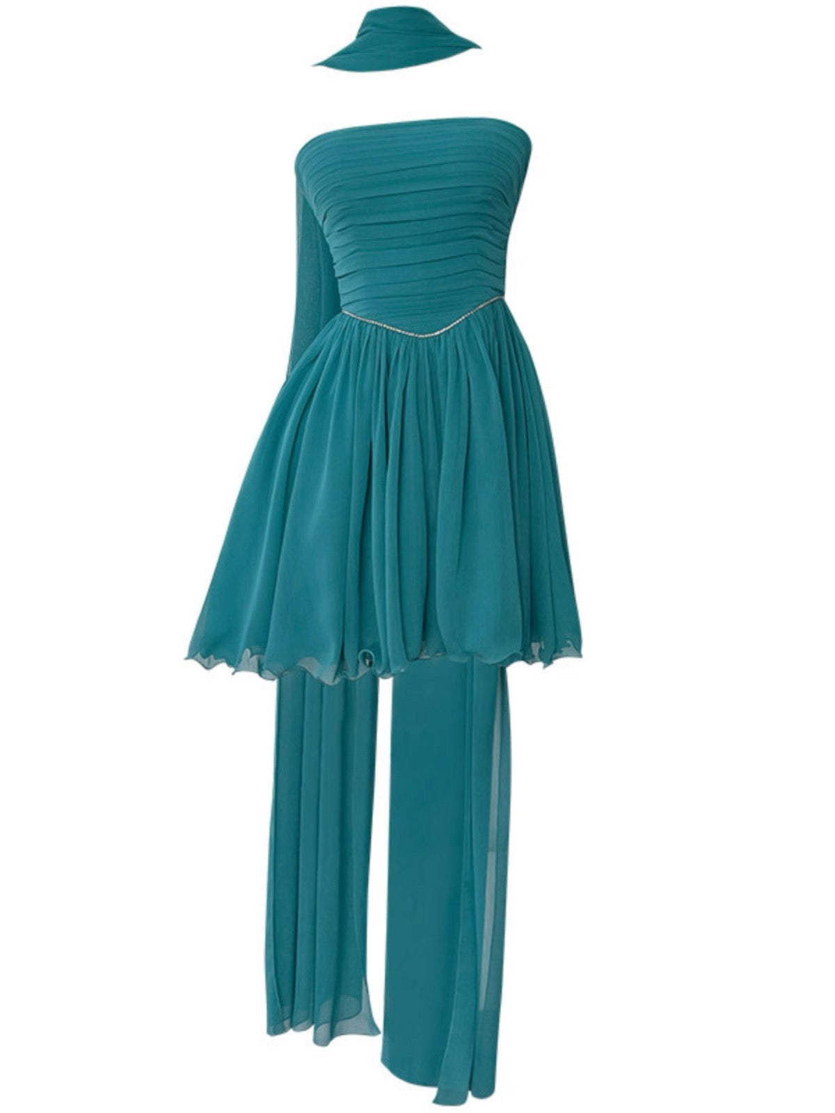 Robe de soirée courte en mousseline de soie, coupe trapèze, sans bretelles, tenue de soirée, de remise de diplôme, pour le collège, pour un 19e anniversaire, Hoco Dresses DH2181