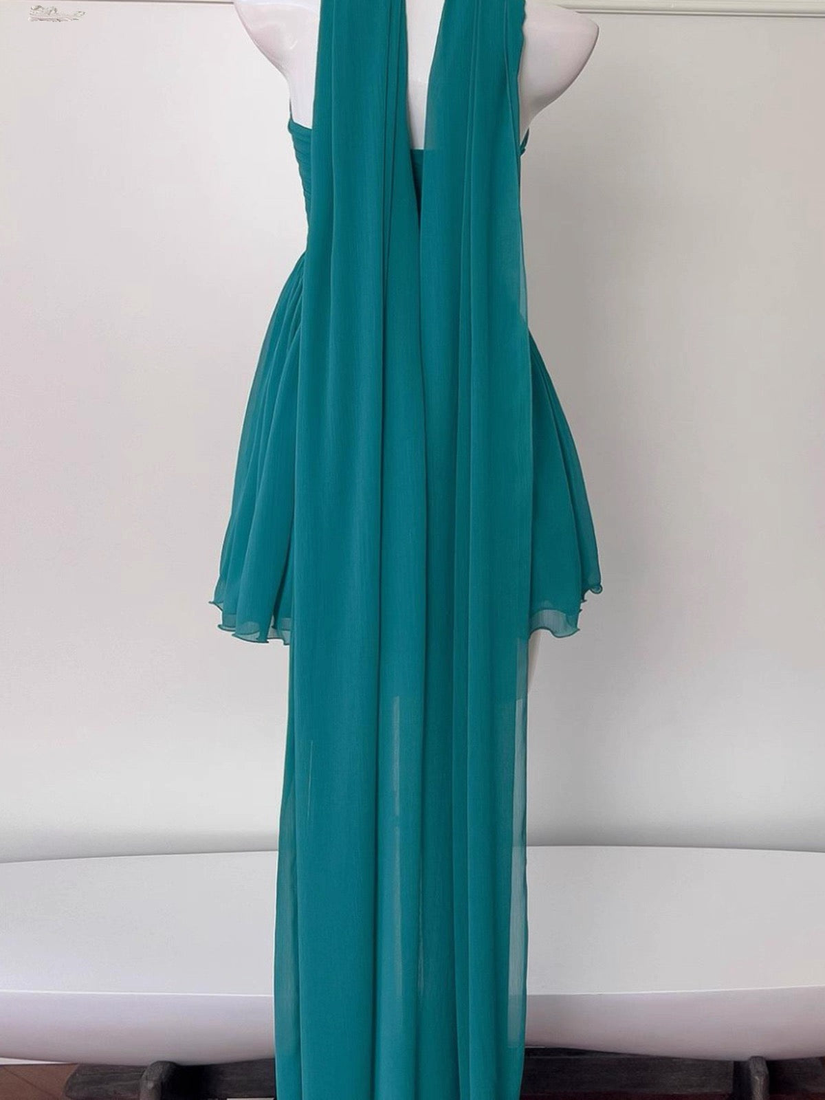 Robe de soirée courte en mousseline de soie, coupe trapèze, sans bretelles, tenue de soirée, de remise de diplôme, pour le collège, pour un 19e anniversaire, Hoco Dresses DH2181