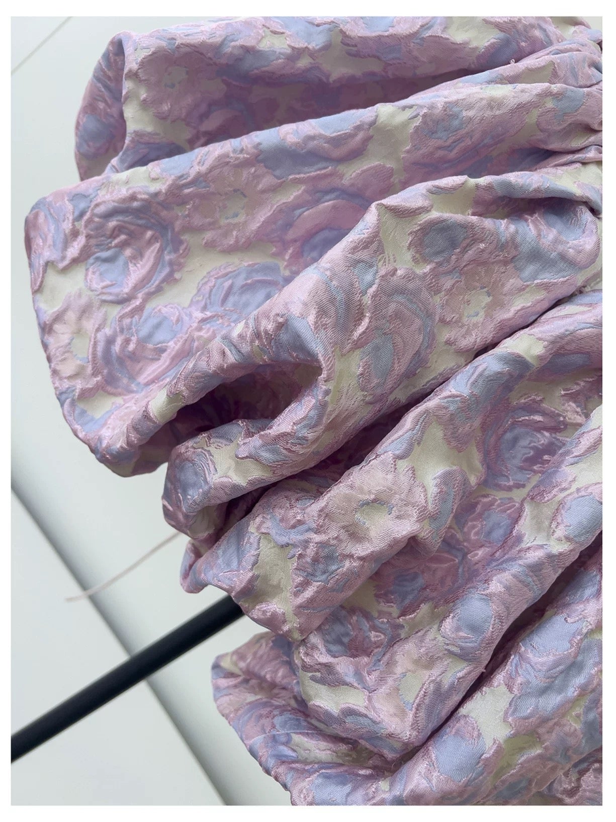 Pretty Ball Gown Square Neck Lilac Floral Printed Pattern Satin Formal Homecoming Dress Middle School Short 21st Birthday Outfits Graduation Dress Mini Cocktail Dresses DH2185