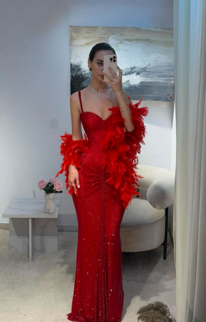 Sexy Mermaid Straps Silver Sequin Long Prom Dresses Party Dress 20th Birthday Outfits Graduation Dresses DH2217