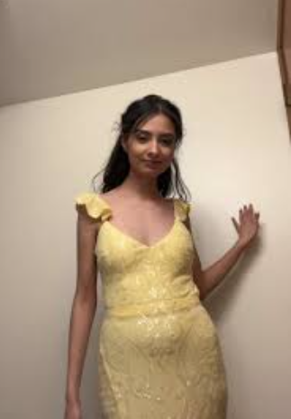 Pretty A line V Neck Yellow Sequin Formal Homecoming Dresses Short 21st Birthday Outfits Graduation Dress Mini Cocktail Dresses DH2270