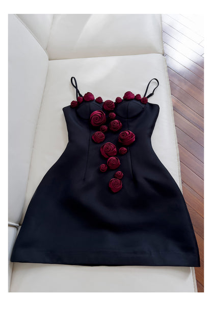 Pretty Ball Gown Spaghetti Straps Black Short Formal Homecoming Dresses Middle School Short 21st Birthday Outfits Graduation Dress Mini Cocktail Dresses DH2304