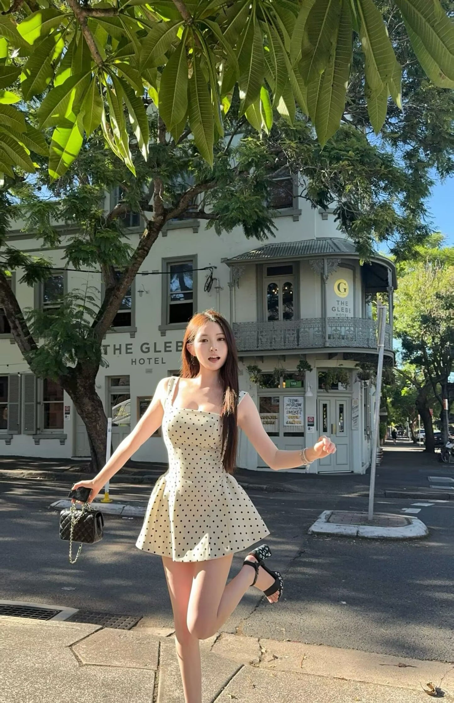 Pretty A line Square Black Polka Dots Formal Homecoming Dresses Short 16th Birthday Outfits Graduation Dress Mini Cocktail Dresses DH2458