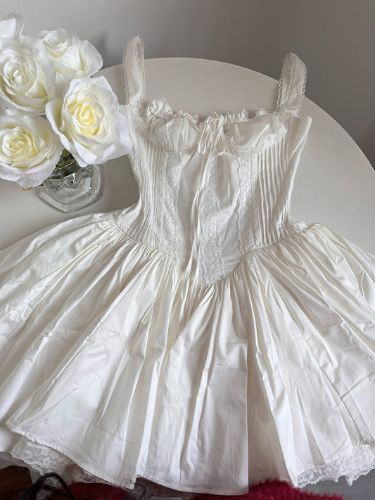 Robe de soirée courte blanche à col carré et coupe trapèze, tenue d'été Hoco, mini robe de cocktail DH2470