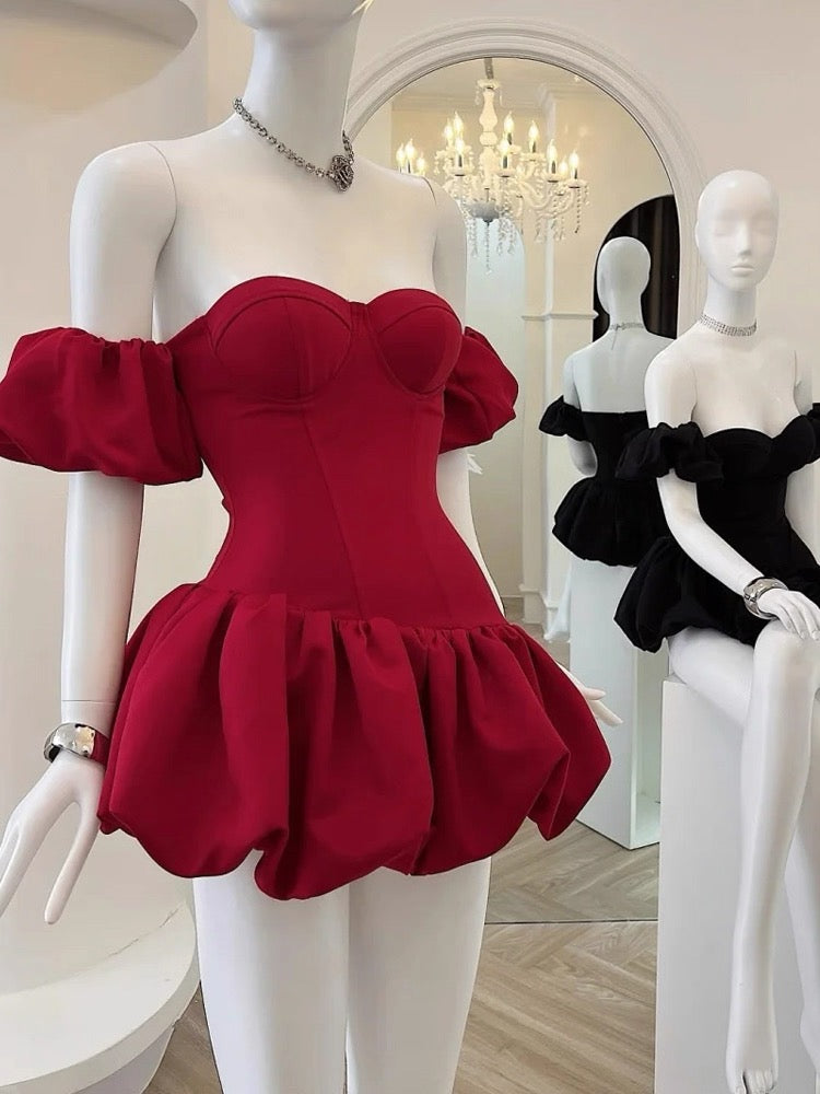 Robe de bal courte en satin blanc à épaules dénudées, tenue de soirée de 4e année, robe de cocktail pour le collège, tenue Hoco DH2627