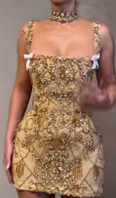 Pretty Sheath Square Neck Sleeveless Gold Short Formal 8th Grade Homecoming Dresses Summer Middle School Hoco Dress Homecoming Outfits DH444