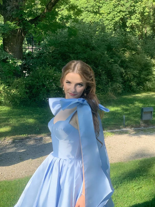 Ausgefallene kurze Hoco-Kleider Ballkleid Spaghettiträger Blau Mini Formale 8. Klasse Homecoming-Kleider Sommer Middle School Homecoming-Outfits DH56