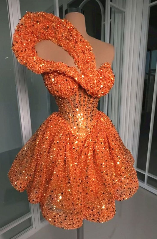 Fancy Short Hoco Dresses A line Sweetheart Sequin Mini Formal 8th Grade Homecoming Dresses Summer Middle School Homecoming Outfits DH60
