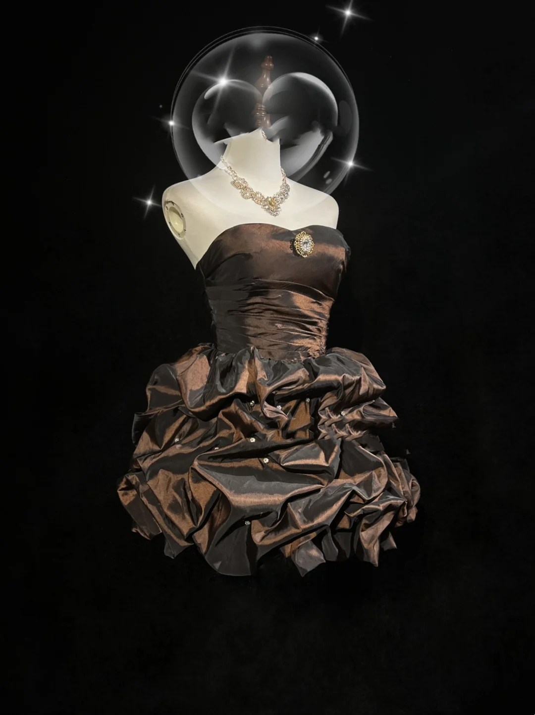 Vintage Ball Gown Sweetheart Taffeta Brown Sleeveless Mini Short Formal 8th Grade Homecoming Dresses Summer Middle School Hoco Dress Homecoming Outfits DH666