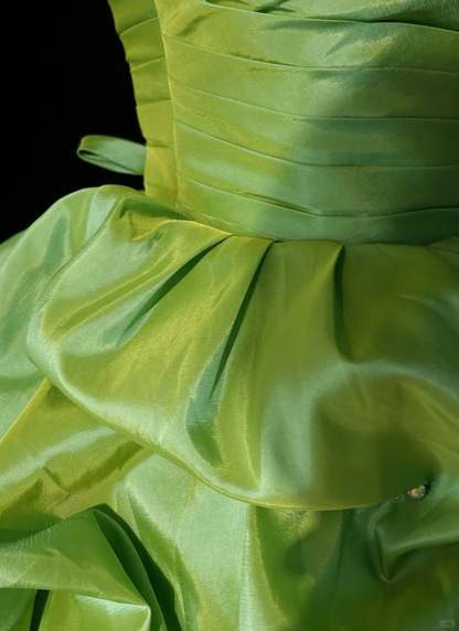 Vintage Ball Gown Sweetheart Taffeta Green Sleeveless Mini Short Formal 8th Grade Homecoming Dresses Summer Middle School Hoco Dress Homecoming Outfits DH669