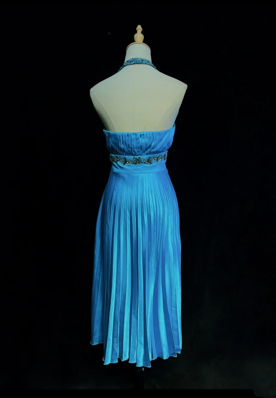 Pretty A line Halter Royal Blue Tea Length Formal 8th Grade Homecoming Dresses Summer Middle School Hoco Dress Homecoming Outfits DH673