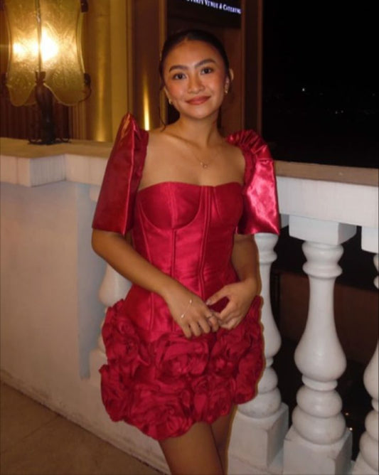 Pretty Sheath Square Neck Hot Pink Satin Formal 8th Grade Homecoming Dresses Summer Middle School Hoco Dress Homecoming Outfits DH806