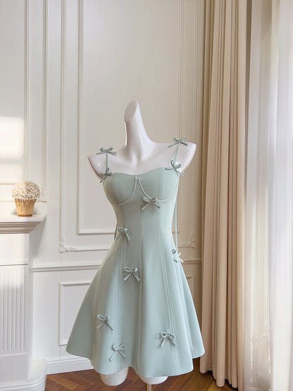 Fancy Short Hoco Dresses A line Spaghetti Straps Mint Green Formal 8th Grade Homecoming Dresses Summer Middle School Homecoming Outfits DH82