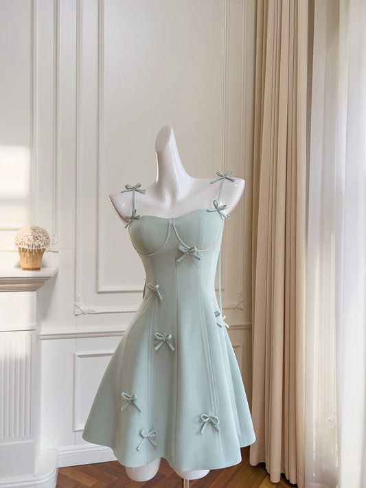 Fancy Short Hoco Dresses A line Spaghetti Straps Mint Green Formal 8th Grade Homecoming Dresses Summer Middle School Homecoming Outfits DH82