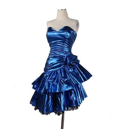 Vintage Sweetheart Sheath Royal Blue Satin Formal 8th Grade Homecoming Dresses Summer Middle School Hoco Dress Homecoming Outfits DH833