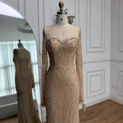 Ethereal Wedding Dress Sheath V Neck Lace Long Sleeves White Wedding Dresses Bridal Gowns DH855