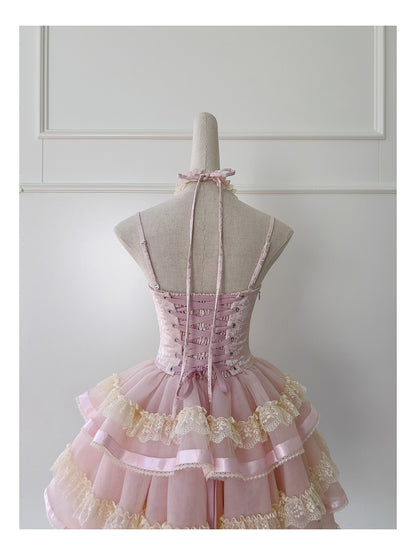 Cute Ball Gown Spaghetti Straps Pink Short Homecoming Dress Summer Middle School Formal 8th Grade Hoco Dresses Summer Homecoming Outfits DH89