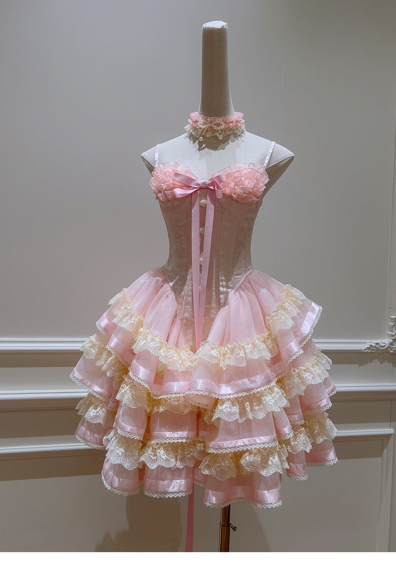 Cute Ball Gown Spaghetti Straps Pink Short Homecoming Dress Summer Middle School Formal 8th Grade Hoco Dresses Summer Homecoming Outfits DH89