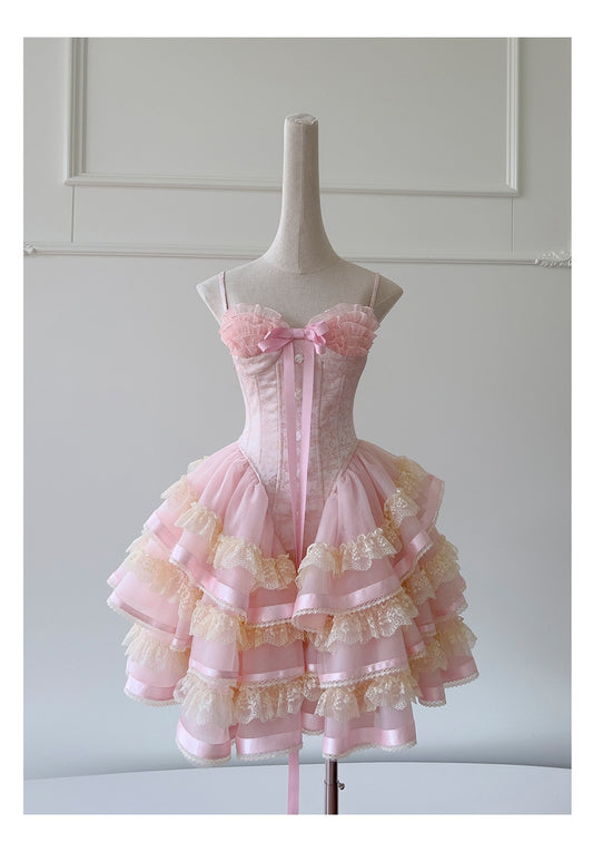 Cute Ball Gown Spaghetti Straps Pink Short Homecoming Dress Summer Middle School Formal 8th Grade Hoco Dresses Summer Homecoming Outfits DH89