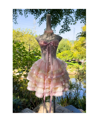 Cute Ball Gown Spaghetti Straps Pink Short Homecoming Dress Summer Middle School Formal 8th Grade Hoco Dresses Summer Homecoming Outfits DH89