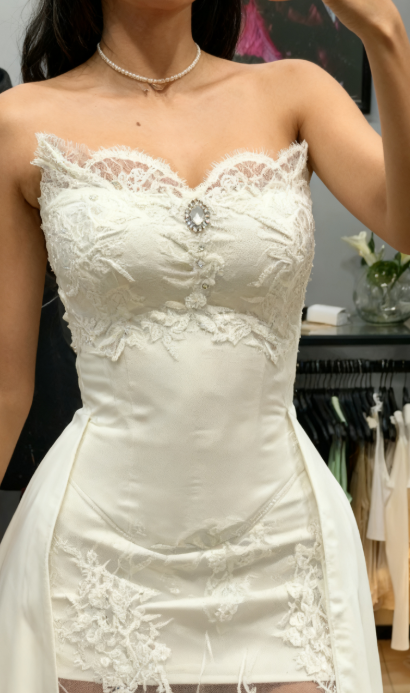 Princess Bridal Dress Sheath Sweetheart Sleeveless Lace White Wedding Dresses Pretty Bridal Gowns DH955