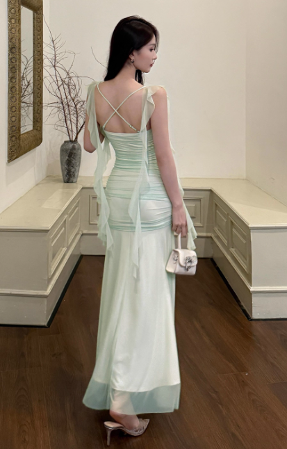 Robe de bal courte à bretelles spaghetti, gris argenté, robe de soirée courte, robe de bal Hoco DH2684