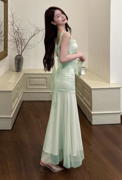 Robe de bal courte à bretelles spaghetti, gris argenté, robe de soirée courte, robe de bal Hoco DH2684