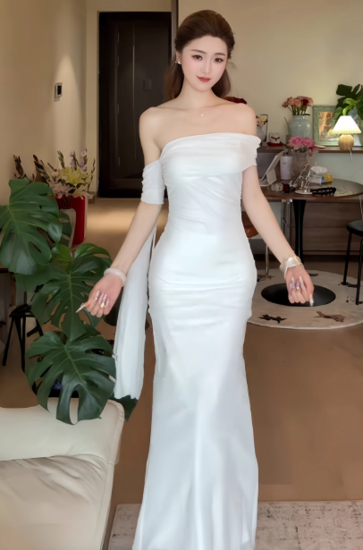 Robe de bal courte à bretelles spaghetti, gris argenté, robe de soirée courte, robe de bal Hoco DH2684