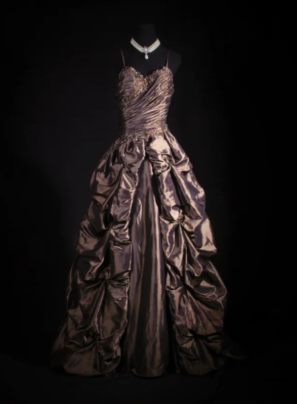 Elegant Spaghetti Straps A-Line Long Prom Dresses, Satin Sleeveless Chocolate Dresses, Sweet 16 Dresses DP04052