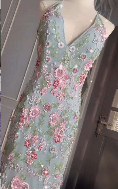 Robe de bal courte à bretelles spaghetti, gris argenté, robe de soirée courte, robe de bal Hoco DH2684