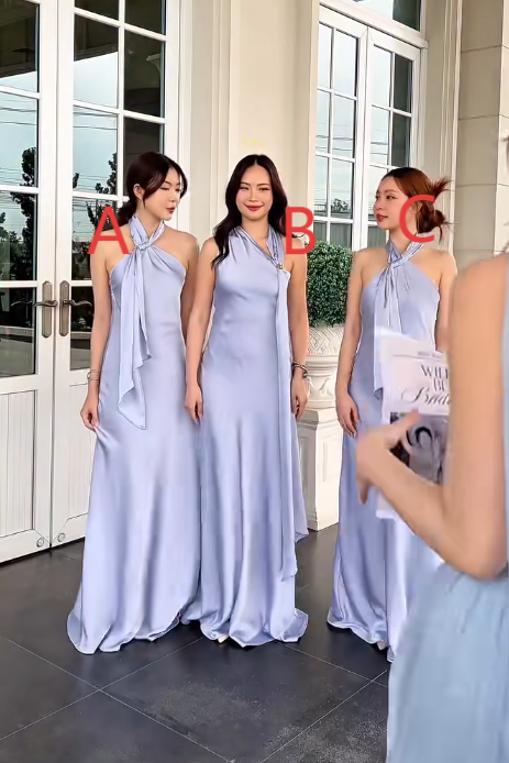 Chic Sheath Purple Bridesmaid Dresses Satin Sleeveless Evening Dresses DP04156