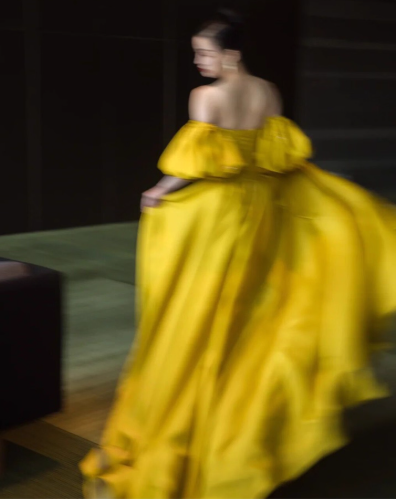 Cute One-shoulder A-Line  Long Prom Dresses Satin Yellow Evening Dresses Yellow Birthday Dresses DP04225