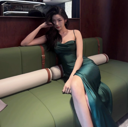 Robe de bal courte à bretelles spaghetti, gris argenté, robe de soirée courte, robe de bal Hoco DH2684