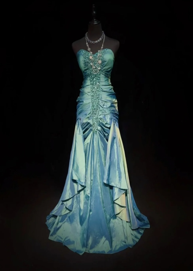 Sweetheart Sheath Long Prom Dresses Chic Satin Evening Dresses Sleeveless Formal Dresses DP04400