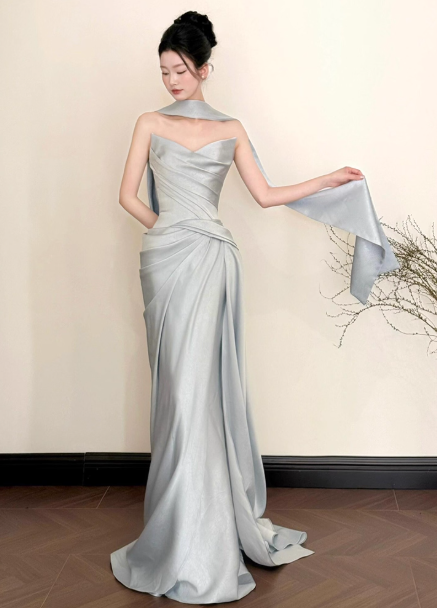 Süßes Ballkleid Spaghettiträger Silbergrau Mini Kurzes Formales Homecoming-Kleid Party Kurzes Ballkleid Hoco Kleider DH2684