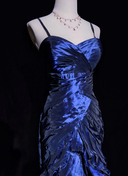 Robe de bal courte à bretelles spaghetti, gris argenté, robe de soirée courte, robe de bal Hoco DH2684