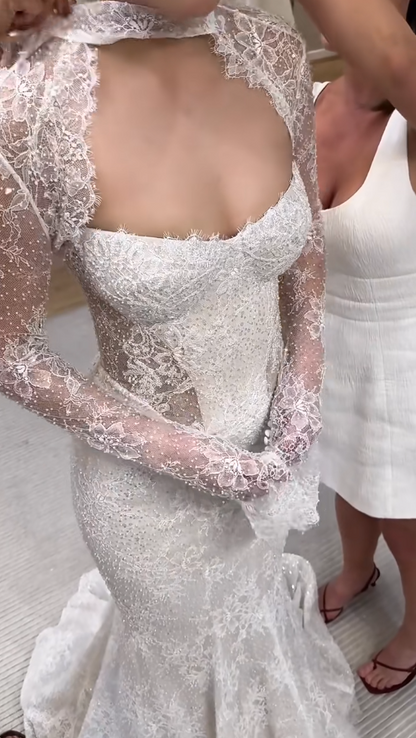 Timeless Sheath Tulle Long Wedding Dresses Applique White Bridal Dresses Sleeveless Bridal Gowns DP04518